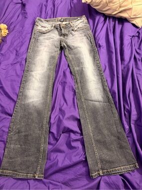 Women’s Grey Faded Bootcut Jeans
